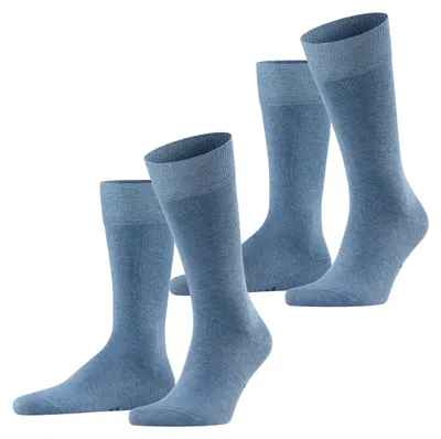 Immagine prodotto di Calzini da uomo FALKE, confezione da 2 - Happy, calzini corti, cotone azzurro 39-42