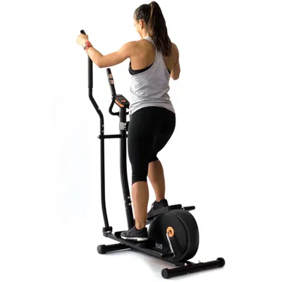 Obrázek produktu pro Bonplus BP | Crossový trenažér | Eliptické kolo | 8 úrovní odporu | Domácí trénink | Maximální hmotnost 100kg | LED ovládací panel | fitness