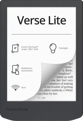 Pocketbook Verse Lite - Midnight Grey DACH-Version - E-Book-Reader - 8 GB