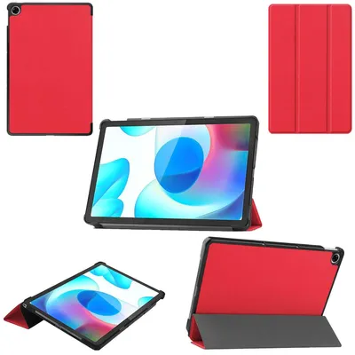 Obrázok produktu pre Pre Oppo Realme Pad 10.4 3folt Wake UP Smart Cover Red Puzdro na tablet Puzdro s puzdrom