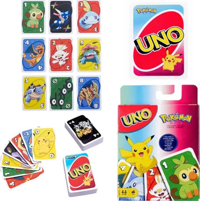 Produktbild von Mattel Games UNO Pokemon, Kartenspiel, Gesellschaftsspiel, Familienspiel