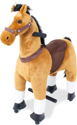 Produktbild von Mechanisches Pferd auf Rollen - Klein - 3 bis 6 Jahre - Reitpferd mit Rollen - Braun