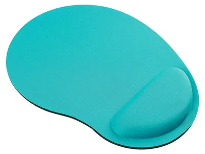 Image de Tapis de souris avec repose-poignet bleu-vert : support ergonomique, doux et confortable, idéal pour le bureau à domicile et les jeux vidéo