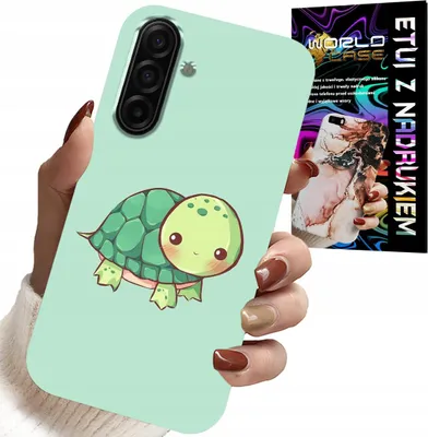 Zdjęcie produktu dla Etui Do Samsung Galaxy A17 5G - Słodkie Żółwki Wzory Dla Dzieci + Szkło