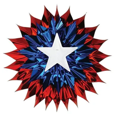 Produktbild von Dekoratives Objekt mit amerikanischem Sternen-Design, ca. 38 cm Durchmesser