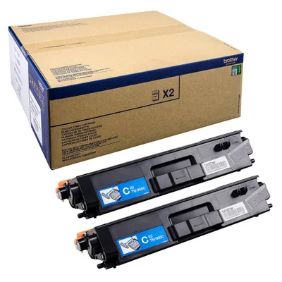 Produktbild von Brother TN-900CTWIN Tonerkartusche 2 Stück(e) Original Cyan