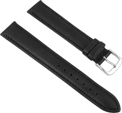 Produktbild von Eulit Taurus Ersatzband Uhrenarmband Leder Taurus schwarz 18mm XL