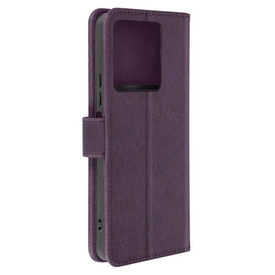 Produktbild von Avizar, Kunstlederetui mit Standfunktion Xiaomi Redmi Note 13 5G, Dunkelviolett