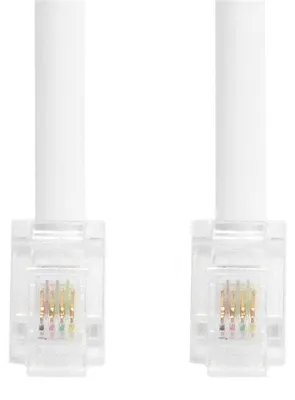 Obrázok produktu pre Kábel telefónny RJ11-RJ11 10m biely