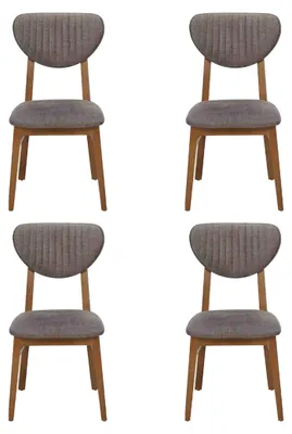 Produktbild von Design Stuhl Sessel Set Esszimmer Garnitur Polster  4x Stühle Design