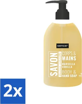 Immagine prodotto di Sence - La Maison Du Savon De Marseille - Sapone per le mani - Vaniglia - Igienico - 500 ml - Confezione vantaggiosa - 2 barrette