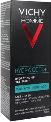 Obrázek produktu pro Hydratační pleťový gel s chladivým účinkem Homme Hydra Cool+ (Hydrating Gel Ice Shot) 50 ml