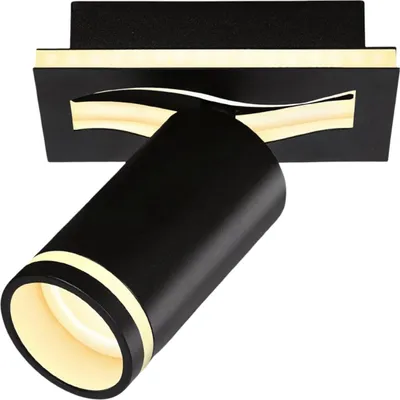 Immagine prodotto di Plafone LED GU10 7W 3000K bianco caldo orientabile nero