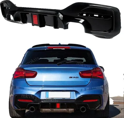 Immagine prodotto di Labbro paraurti posteriore, adatto per BMW Serie 1 F20 F21, M Sport, 2015-2017, stile B