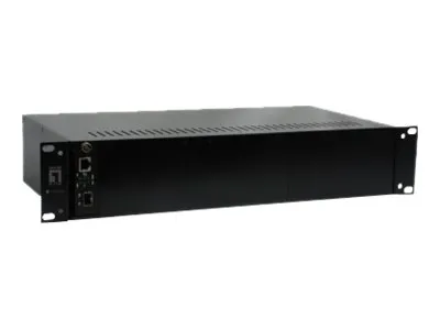 Produktbild von LevelOne 14-Slot Media Konverter Gehäuse, 100-265 V, 50 - 60 Hz, 0 - 50 °C, -10 - 70 °C, 5 - 90%, CE, FCC