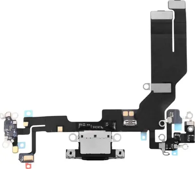Image de Clappio, connecteur de charge USB-C pour iPhone 16e avec microphone et câble, noir