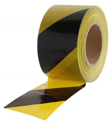 Produktbild von Levior Warnband 80 mm x 250 m schwarz und gelb