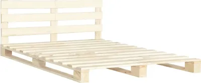 Produktbild von vidaXL Palettenbett Massivholz Kiefer 160×200 cm