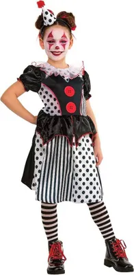 Image de Bristol Novelty - Costume - Fille BN6146 (116) (Noir/Blanc/Rouge)