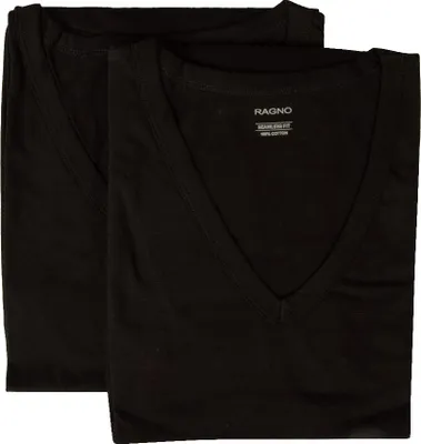 Produktbild von Paket 2 T-Shirt Herren Männer kurze Ärmel Baumwolle V-Ausschnitt Bipack RAGNO Artikel 601418, 3-TERZA (EU S - F 2 - USA XS - GB 32), Cotone 100%