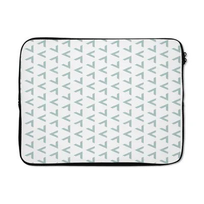 Produktbild von MuchoWow® Laptop Hülle 17 Zoll Laptoptasche Geometrie - Muster - Abstrakt - Zipper - Schutzabdeckung