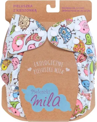 Immagine prodotto di SIMED Mila Mutandina con taglia regolabile e pannolino, Uccelli