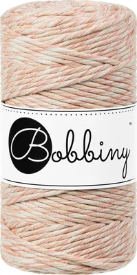 Produktbild von Bobbiny Macrame Cord 3 mm 100 m Peach Shake Schnur