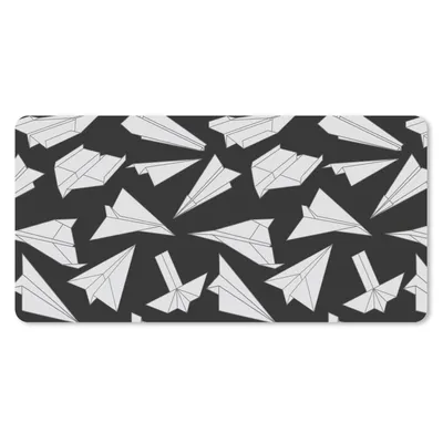 Produktbild von MuchoWow® Mauspad Mousepad Design - Papier - Flugzeuge 60x30 cm - Mousepads - Maus Mat - Pad - Mausunterlage - Nachhaltig
