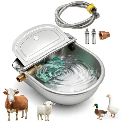 Imagen del producto de Solidchoice: Bebedero flotante de acero inoxidable para caballos y ganado