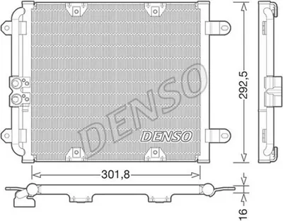 Obrázek produktu pro Kondenzátor, klimatizační systém DENSO DCN02028