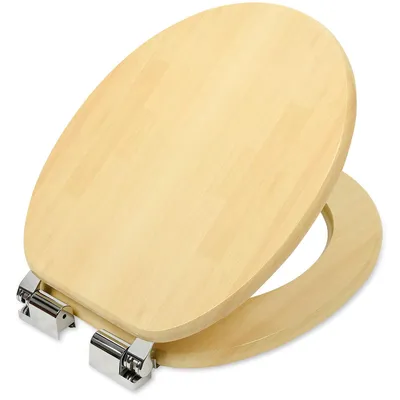 Produktbild von WC Sitz LIGHT WOOD Toilettensitz Softclose MDF WC Brille Holzoptik Hell