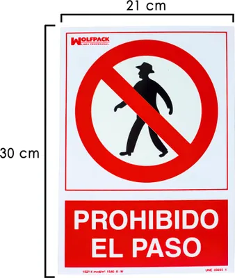 Immagine prodotto di Cartello di divieto di accesso 30x21 cm.