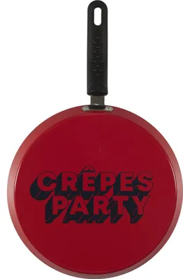 Produktbild von Rote Pfannkuchenpfanne ø 26 cm - Induktion - Pfannkuchen backen - Pfannkuchenpfanne - Crêpespfanne - Pfannkuchenparty - Pfannenset - -frei - Rot