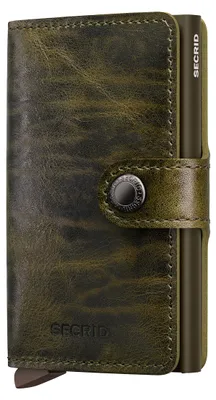 Obrázek produktu pro Peněženka Secrid Miniwallet, holandský design, barva: zelená, rozměr: 10,2 cm