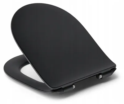 Produktbild von Hamberger Nyx Slim WC-Sitz Schwarz Duroplast mit Absenkautomatik