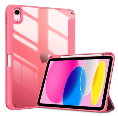 Produktbild von ProCase Hülle für iPad (A16) 11" Generation 2025 / iPad 10 Generation 10,9" 2022 Schutzhülle mit Stifthalter Stoßfeste Smart Case Cover Auto Schlafen/Wachen -Rosa