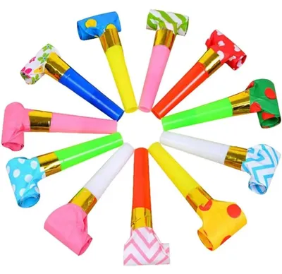 Image de 24 cornes de fête pour événements