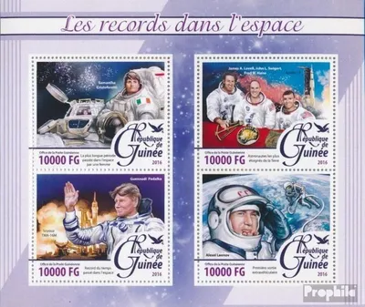 Produktbild von Briefmarken Guinea 2016 Mi 11711-11714 Kleinbogen (kompl. Ausgabe) postfrisch Weltraum