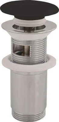 Obrázek produktu pro Výpusť umyvadlová CLICK-CLACK 5/4 s keramickou zátkou, Černá - matná MD0485CMAT, RAV Slezák