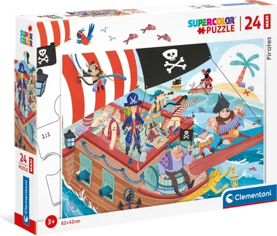 Produktbild von CLEMENTONI Puzzle Piraten MAXI 24 Teile