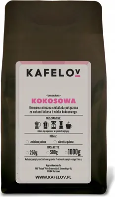 Produktbild von KAFELOV | Kaffeebohnen KOKOS - 1000g - Aromatische Kokosnuss - 100% Arabica