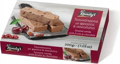 Produktbild von Kandylas Tahinopasto Sesamdessert mit Schokolade & Kirsche 200 g