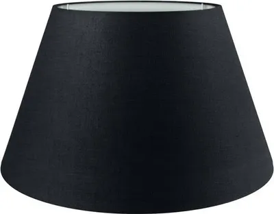 Produktbild von Wogati® Premium Lampenschirm E14/E27 Baumwolle | Schwarz / Größe: 2XL