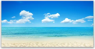 Produktbild von Glasbilder 120x60 Wandbild Druck auf Glas Strand Meer Landschaft