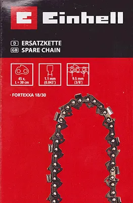 Produktbild von Einhell Sägekette 30 cm, 3/8", 45 TG, 1,1 mm FORTEXXA 18/30
