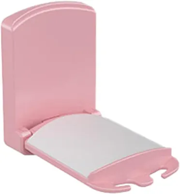 Obrázok produktu pre Držiak na slúchadlá na stenu - Držiak na slúchadlá - Úložný priestor na slúchadlá - Skladacie prevedenie - 9x6x2,5 cm - ružová farba