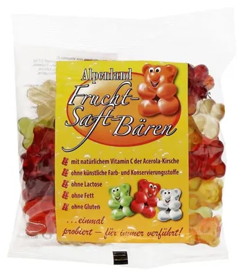Image de Oursons au jus de fruits Alpenland Grosse Bären, 150 g de poudre