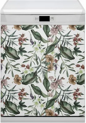 Produktbild von Magnet für Spülmaschine Abwaschbar 60x80 cm Magnet für Spülmaschine Magnetmatte Nachbildung - Frühlingsblumen