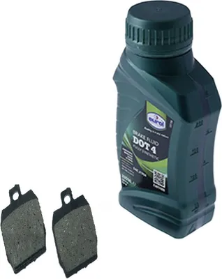 Produktbild von Bremsbeläge hinten+ Bremsflüssigkeit kompatibel für MBK Nitro YAMAHA Aerox SA14