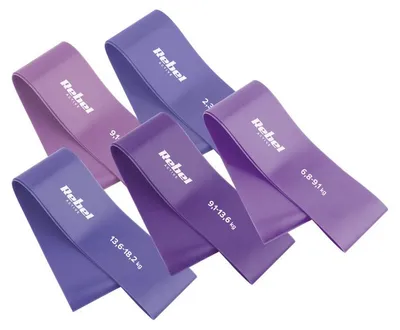 Imagen del producto de Conjunto de 5 bandas de resistencia para fitness y rehabilitación, marca Rebel